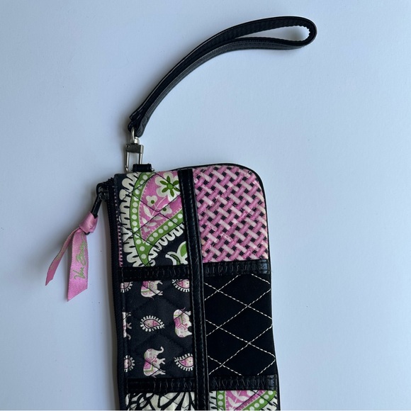 Vera Bradley Pink Elephants Wristlet - Picture 2 of 5